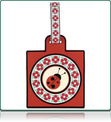 Lady Bug Luggage Tag.