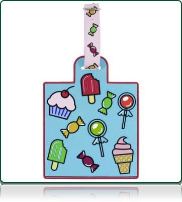 Candy Luggage Tag.