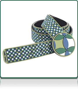 Yosifa-Penina Glass Belt-Green