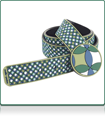 Yosifa-Penina Glass Belt-Green