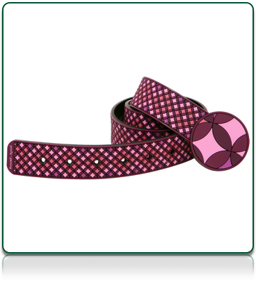 YOSIFA-PENINA Glass Belt-Purple.